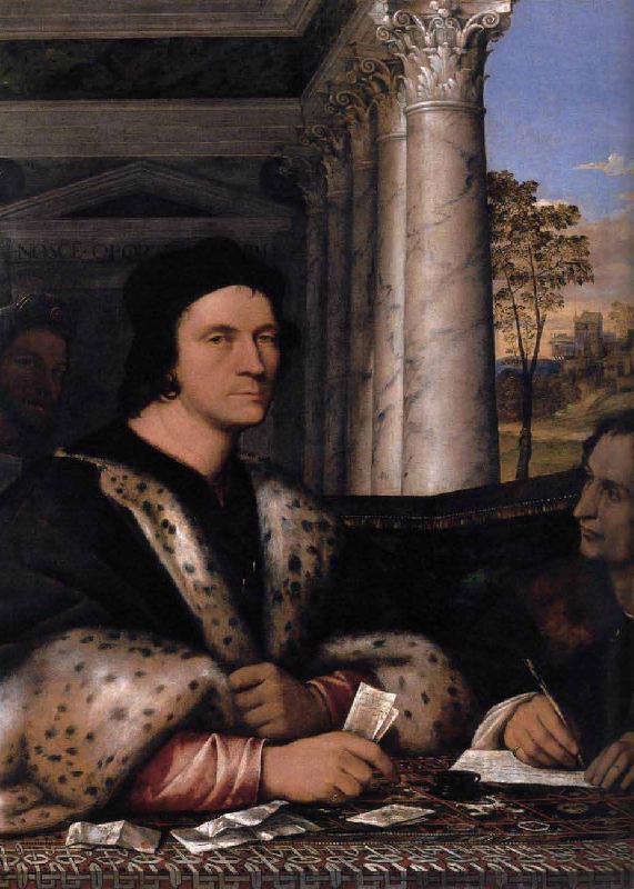 Sebastiano del Piombo Retrato de Ferry Carondelet con sus secretarios oil painting picture
